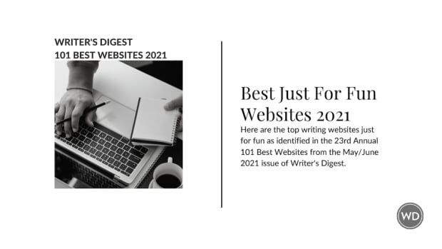 Writer's Digest Best Just For Fun Websites 2021