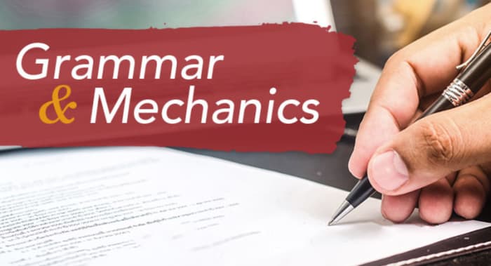 Grammar and Mechanics