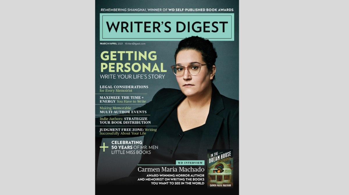Writer's Digest March/April 2021 Cover featuring Carmen Maria Machado