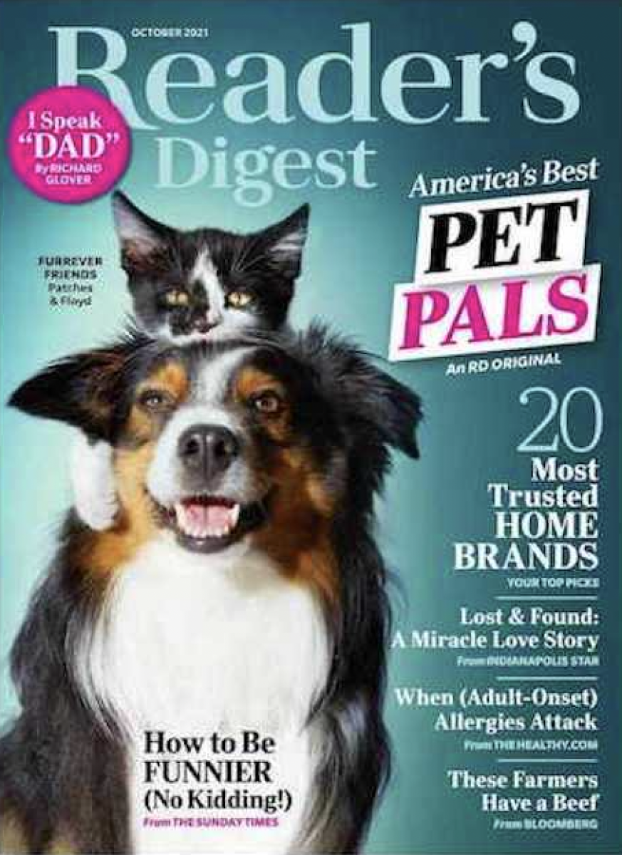 Reader's Digest Magazine Cover October 2021