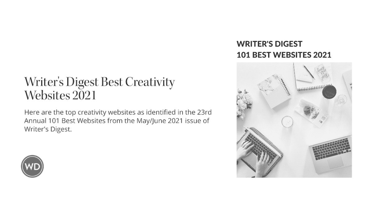 Writer's Digest Best Creativity Websites 2021