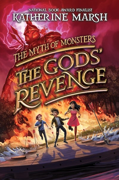 Book cover for author Katherine Marsh's new book titled The Gods' Revenge: The Myth of Monsters Book 2