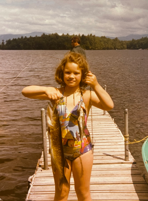 With My First Fish, Squam Lake, Holderness, NH, 1977