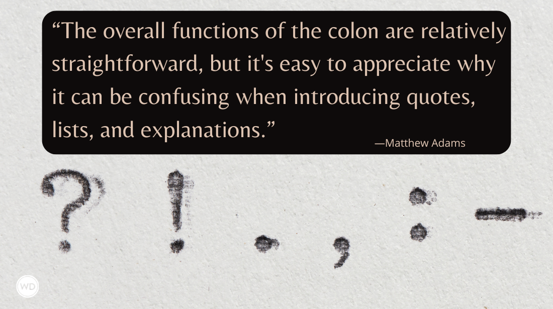 7 Golden Rules for Colon Usage, by Matthew Adams