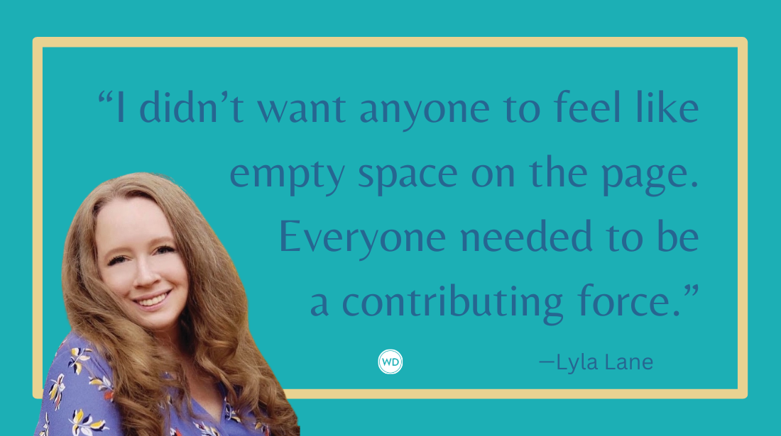 A Conversation With Lyla Lane on Writing an Integrated Cast That Drives the Story (Killer Writers), by Clay Stafford