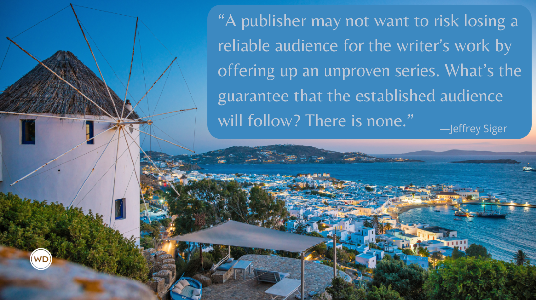 Who Among You With a Successful Novel Series Is up for the Challenge of Creating a New One, by Jeffrey Siger